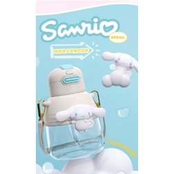 SANRIO WATERBOTTLES DUAL CAPS botol air anak dua fungsi 850ml DM2181