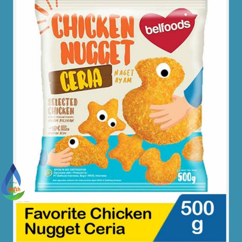 

Belfoods Favorite Chicken Nugget Ceria 500gr / naget ayam