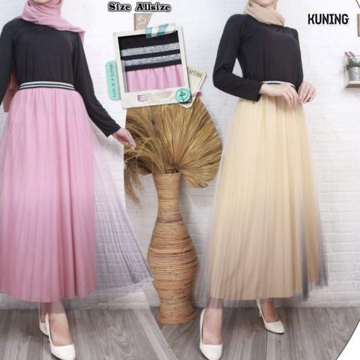 Limited⭐✔️-Bisa COD rok tutu gradasi ombre kekinian import Bangkok warnawarni