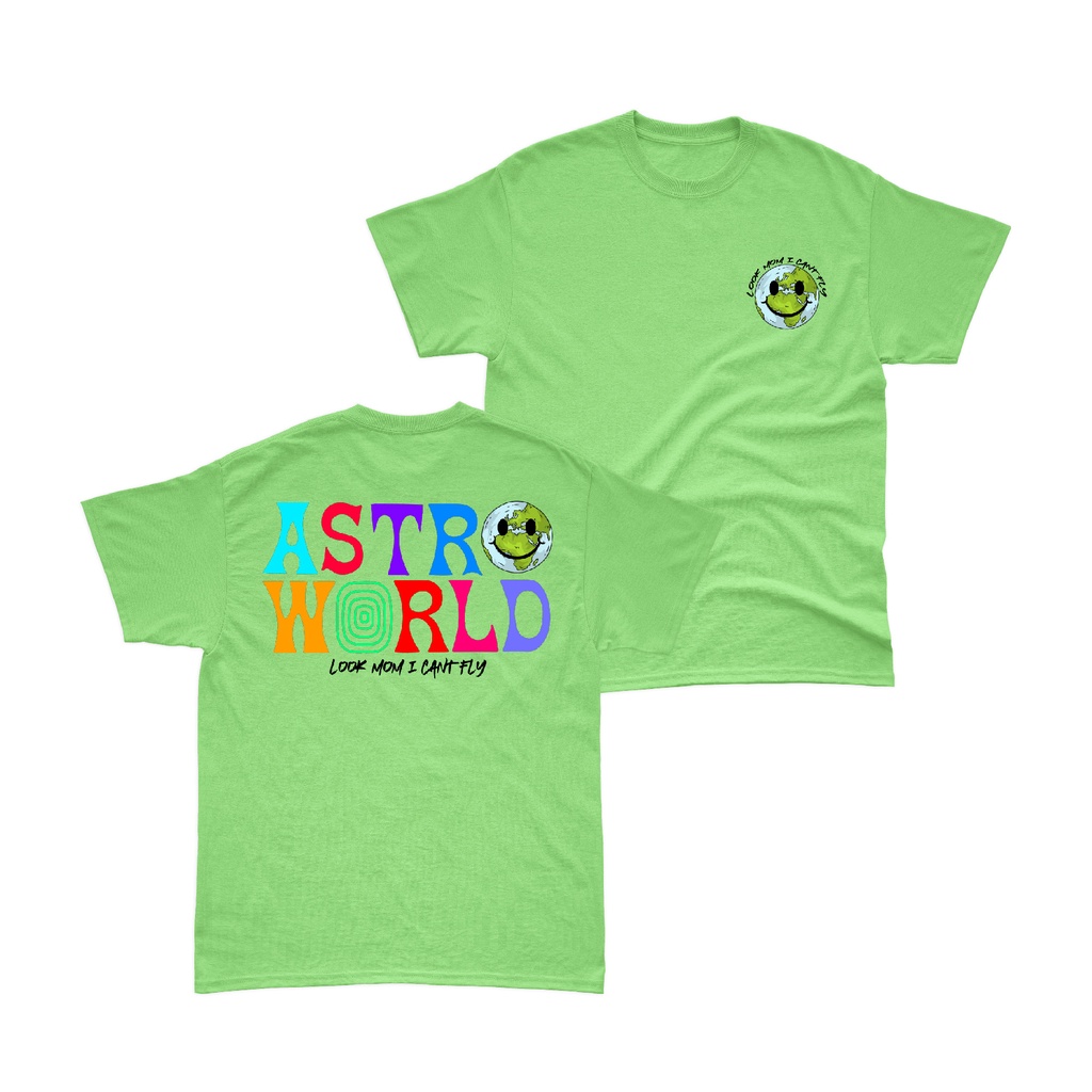 Aviotic Tshirt / Kaos Lengan Pendek Astro World ( Sablon ) Unisex Pria &amp; Wanita