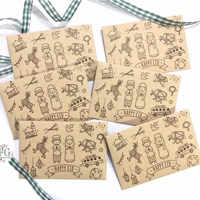 

<<<<<] Amplop Lebaran 6pcs / Idul Fitri Cute Rustic by fgpaper