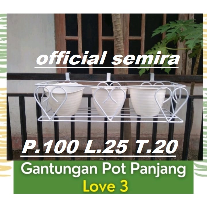 GANTUNGAN POT PAGAR/GANTUNGAN PAGAR/STANDING POT/RAK BUNGA BESI/RAK BUNGA MURAH/GANTUNGAN