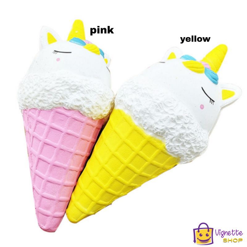 Squishy Jumbo Ice Cream Cone Unicorn Murah | Boneka Squisy | Mainan Squisi Squishi Skuisi Sekuisi