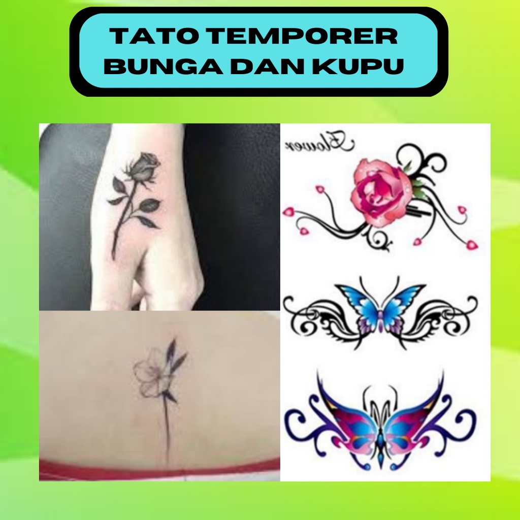 TATO TEMPORER TATTO TEMPORER BUNGA SEDANG