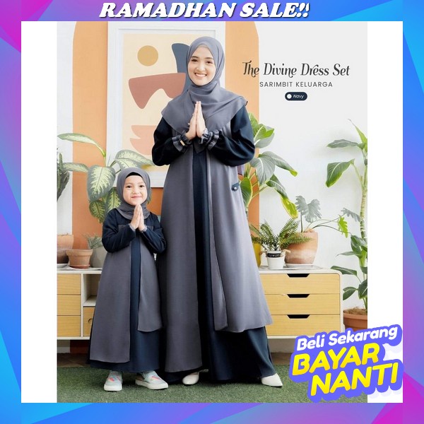 Alifa Kids - Aisyah Couple Syari Kids || Gamis Couple Ibu Dan Anak Gamis Ibu Anak Perempuan Terbaru 