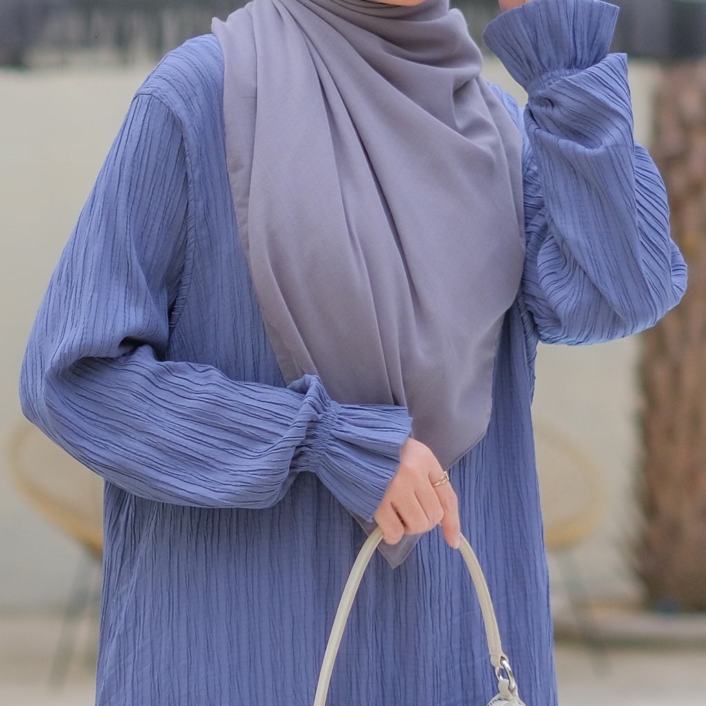 Ladybydiana ZELINE DRESS Gamis Wanita dan Remaja Untuk Lebaran Bahan Lady Crush Busui Friendly