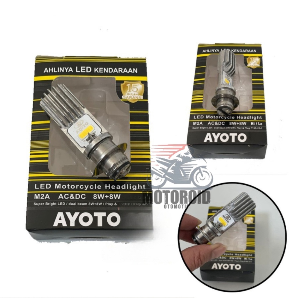 LAMPU DEPAN AYOTO M2A H6 BEBEK MATIC UNIVERSAL HEADLAMP