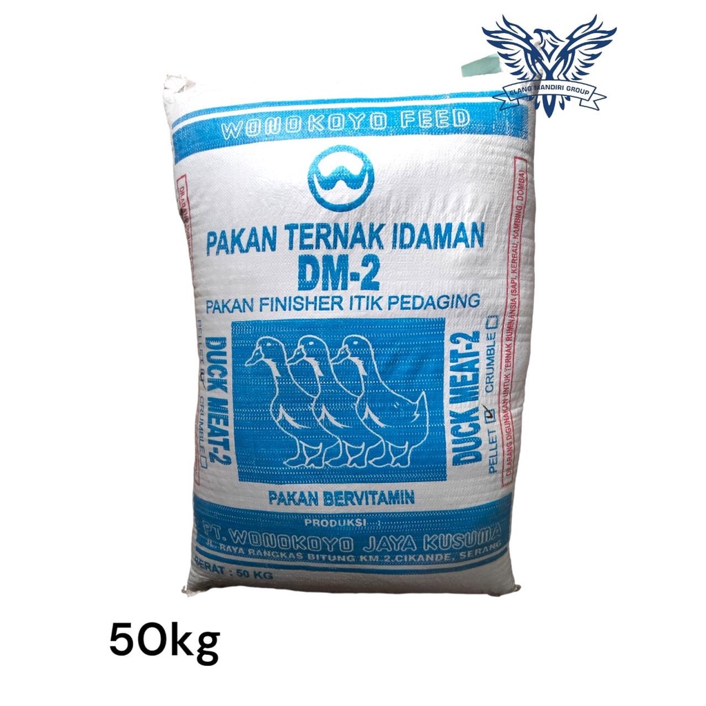 Karungan DM-2 Pakan Finisher Itik Pedaging DUCK MEAT-2 50KG Makanan Bebek Wonokoyo Jaya Kusuma