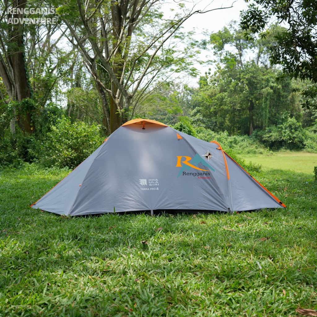 Tenda Camping Terra 4 Orang DHAULAGIRI TENT 4 - 5 Orang Dome Family Terra 4 Pro Alloy