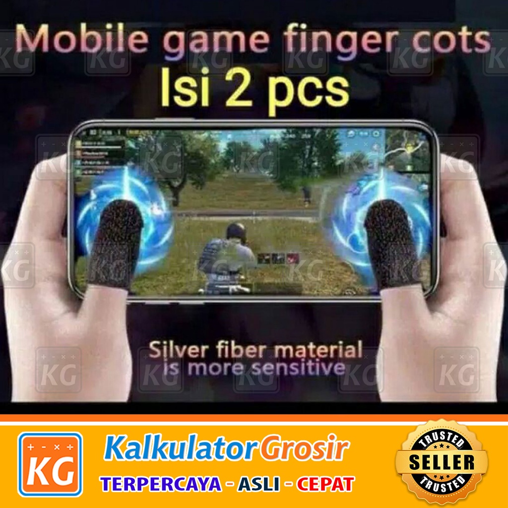 Sarung Jempol Gaming Sepasang Anti Basah Sarung Jari Untuk Game PUBG Mobile Legend Telefinger Layar Touch Screen Layar Handphone Main Game