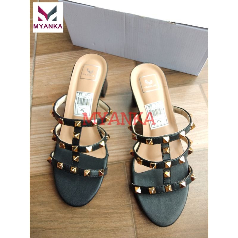 Myanka Sendal Wedges Stud 5 Cm