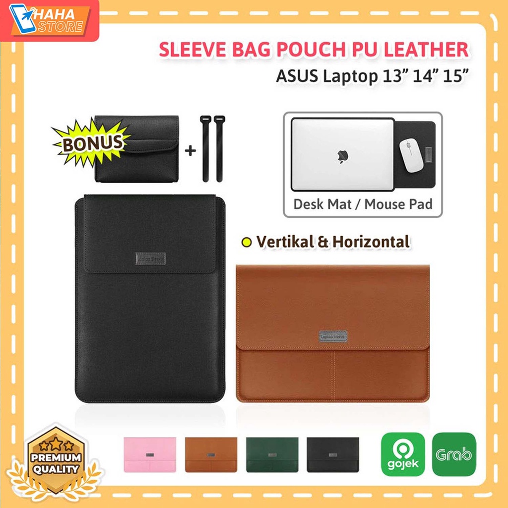 Asus Laptop 13 14 15 Vivobook Zenbook Tas Sleeve Sarung Casing Pouch Handbag Laptop Sleeve Pouch Bag