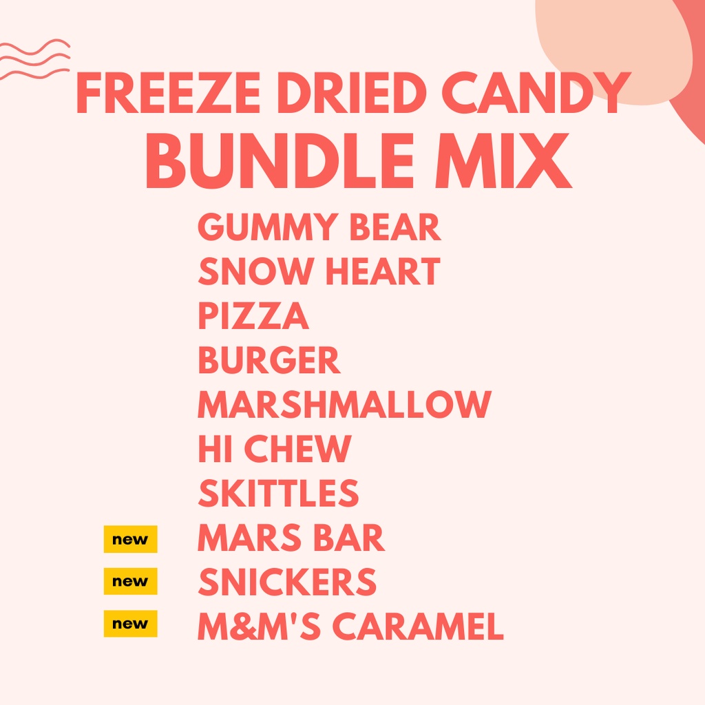 

Freeze Dried Candy Bundle Mix (Standard+Premium) Permen Yupi Frostbite