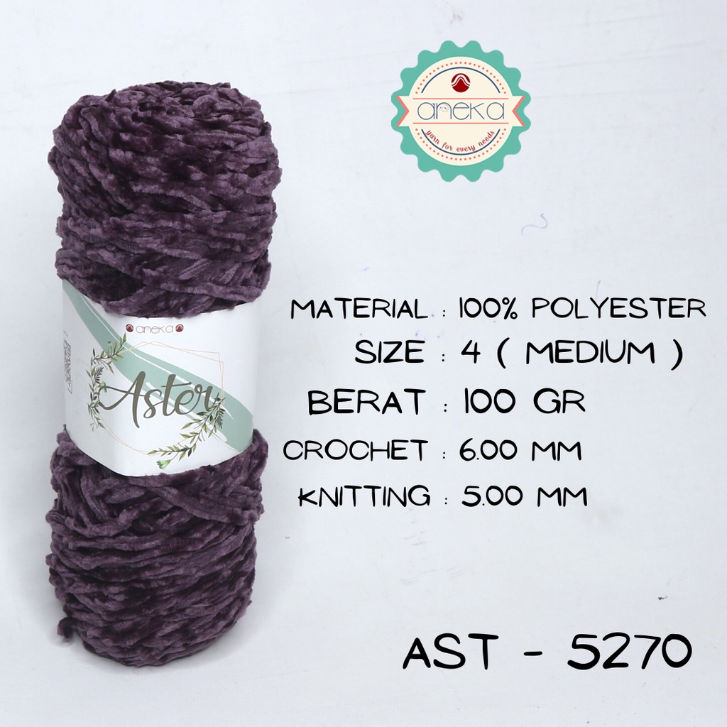 Benang Rajut Bludru Aster / Velvet Knitting Yarn - 5270