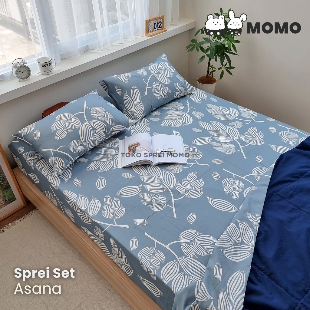 Sprei Set Motif bunga MOMO - Ukuran 160, 180 dan 200 x 200