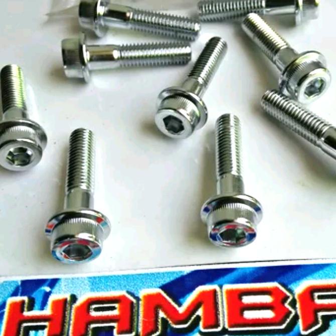 =+=+=+] baut knalpot belakang suzuki satria lumba hiu original sgp