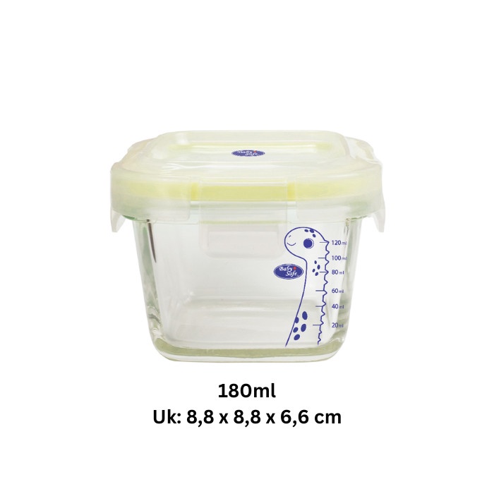 Baby Safe Glass Food Container - Wadah MPASI Bayi