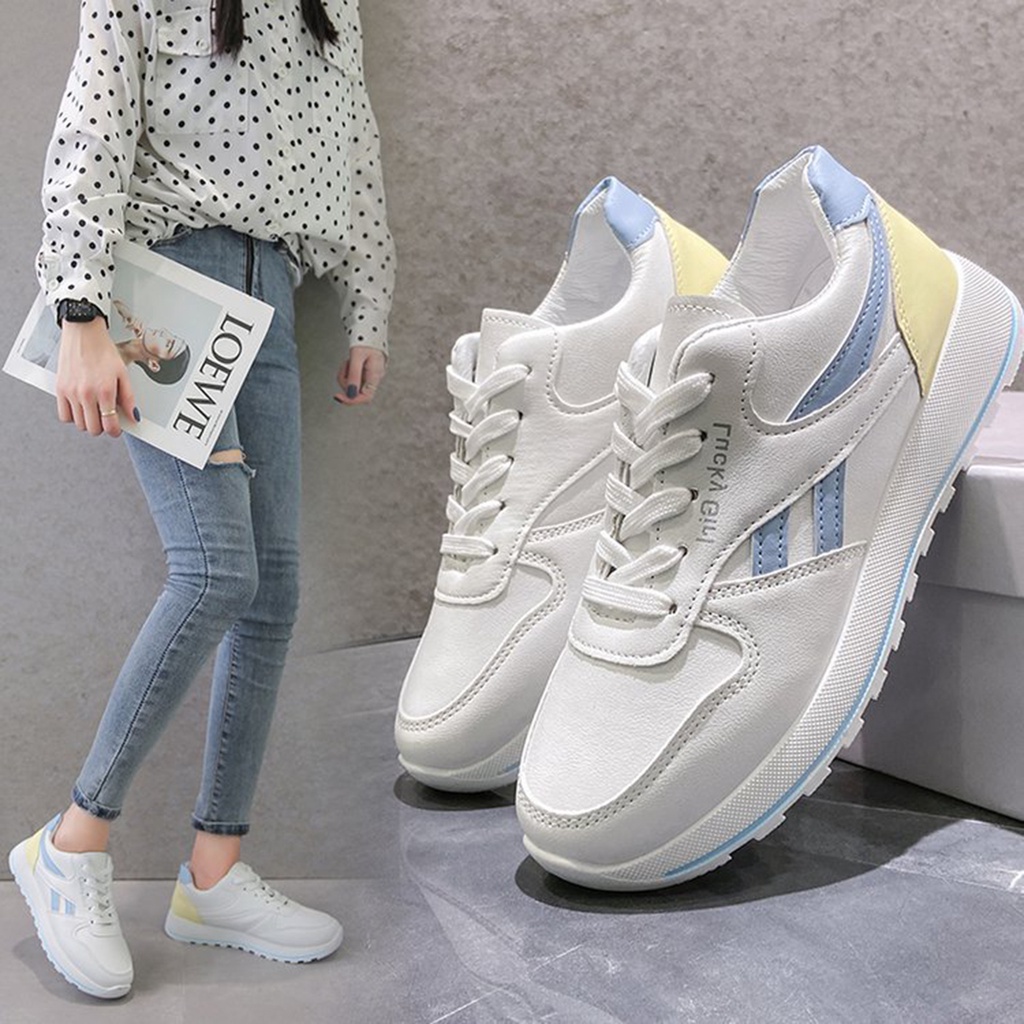 Sepatu Sneakers Wanita Terbaru Cewek Keren Murah Kekinian Perempuan Cewek Korea Wanita / Sepatu Ting