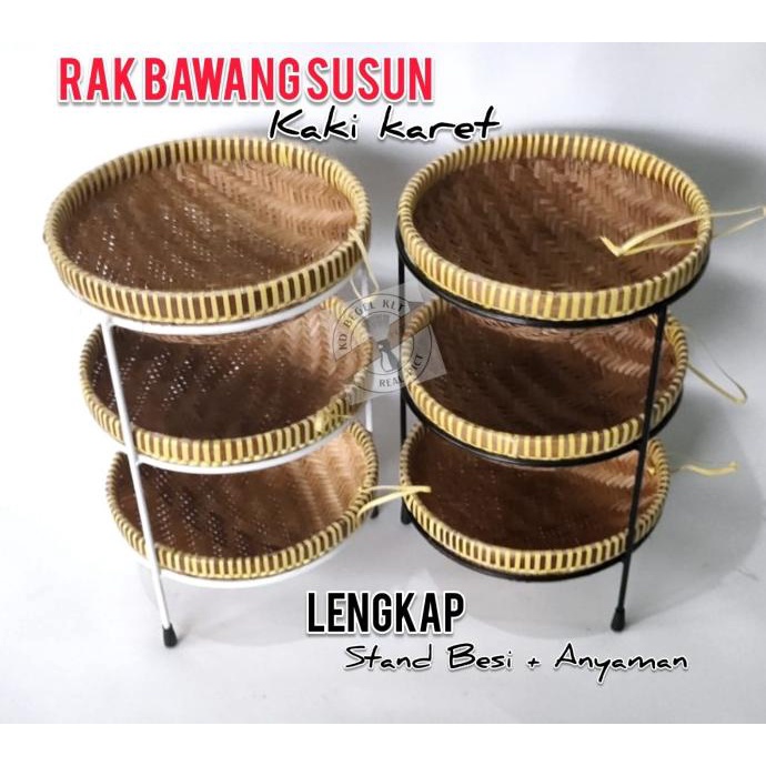 @@@@] rak bawang susun kalo B / rak bumbu dapur susun