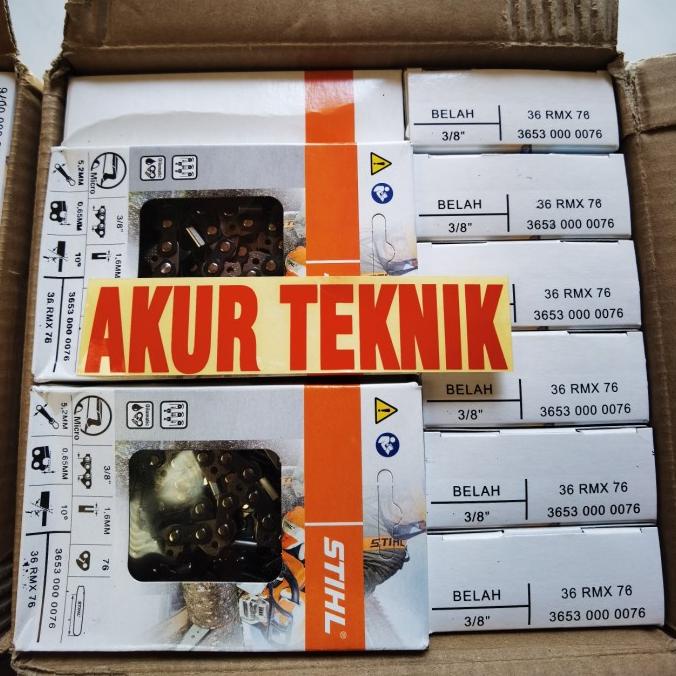 ~~~] rantai belah chainsaw 38 mata bar 22inch STIHL ASLI