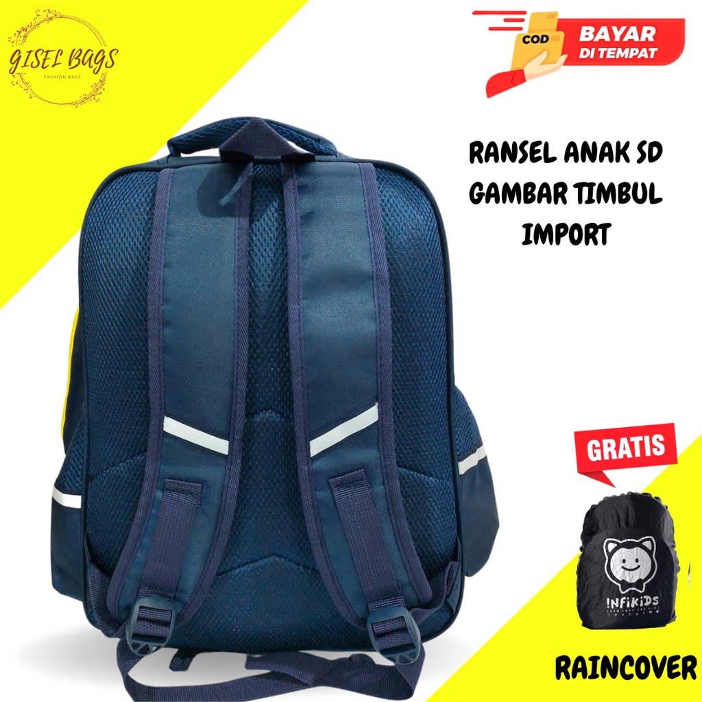 Tas sekolah anak laki laki sd terbaru import gambar karakter superhero gratis kotak pensil anti air