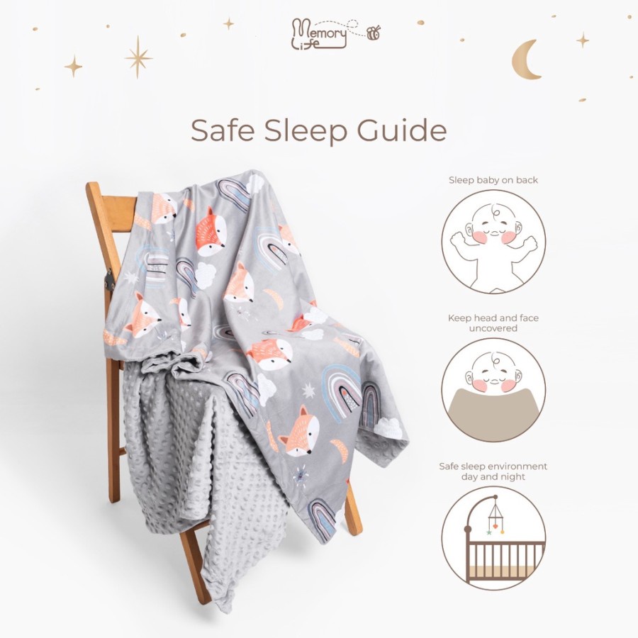 Memorylife Essentials - Kokoru Zoo Minky Blanket | Selimut Bayi Premium