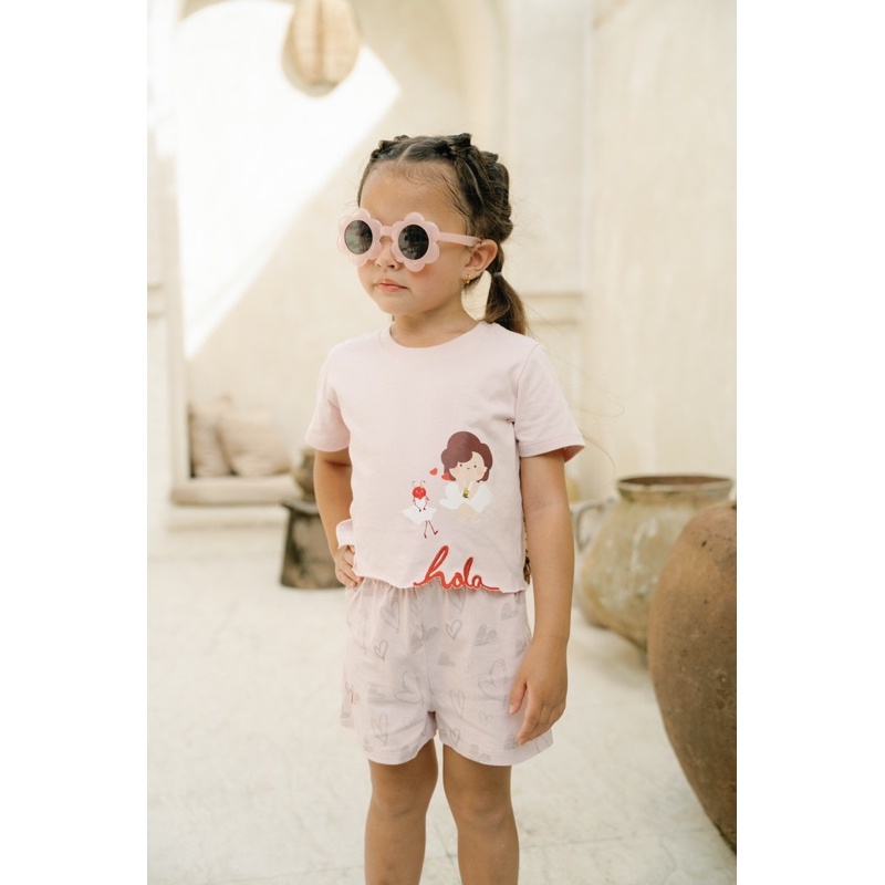 BOHOPANNA X THE OVERTEE Bianca Set - Setelan Anak Perempuan