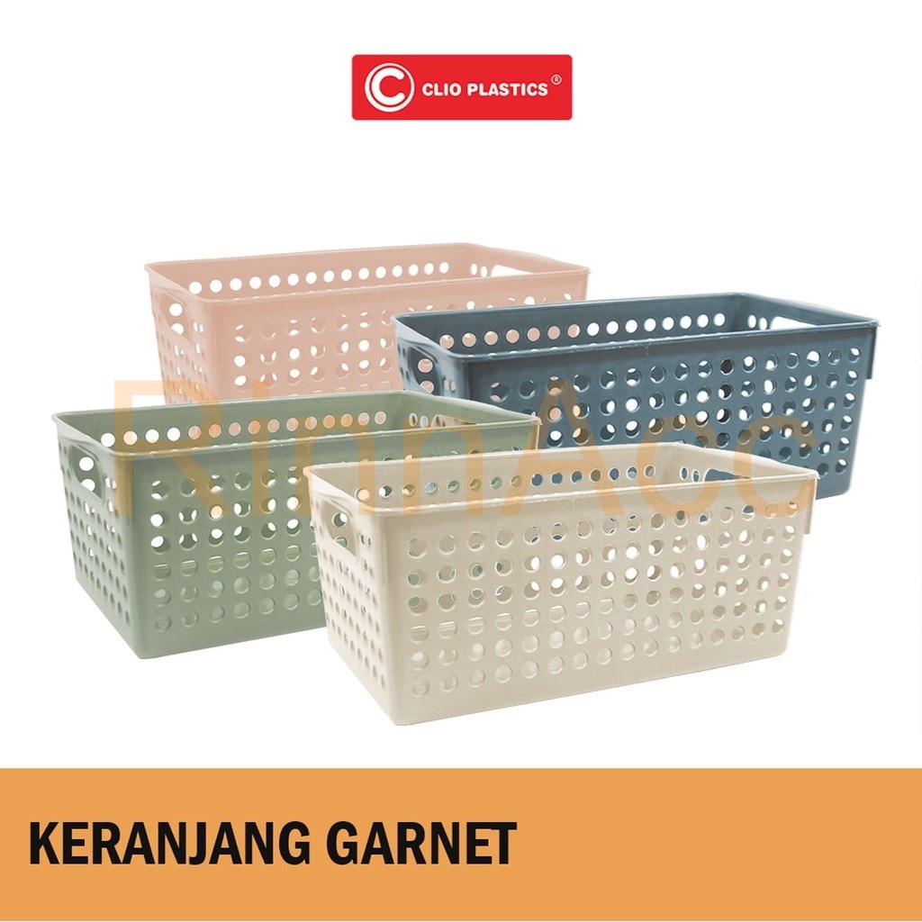 Keranjang Serbaguna Garnet / Tempat penyimpanan / Container Box Kotak / Tempat Makeup / Alat Tulis Sekolah