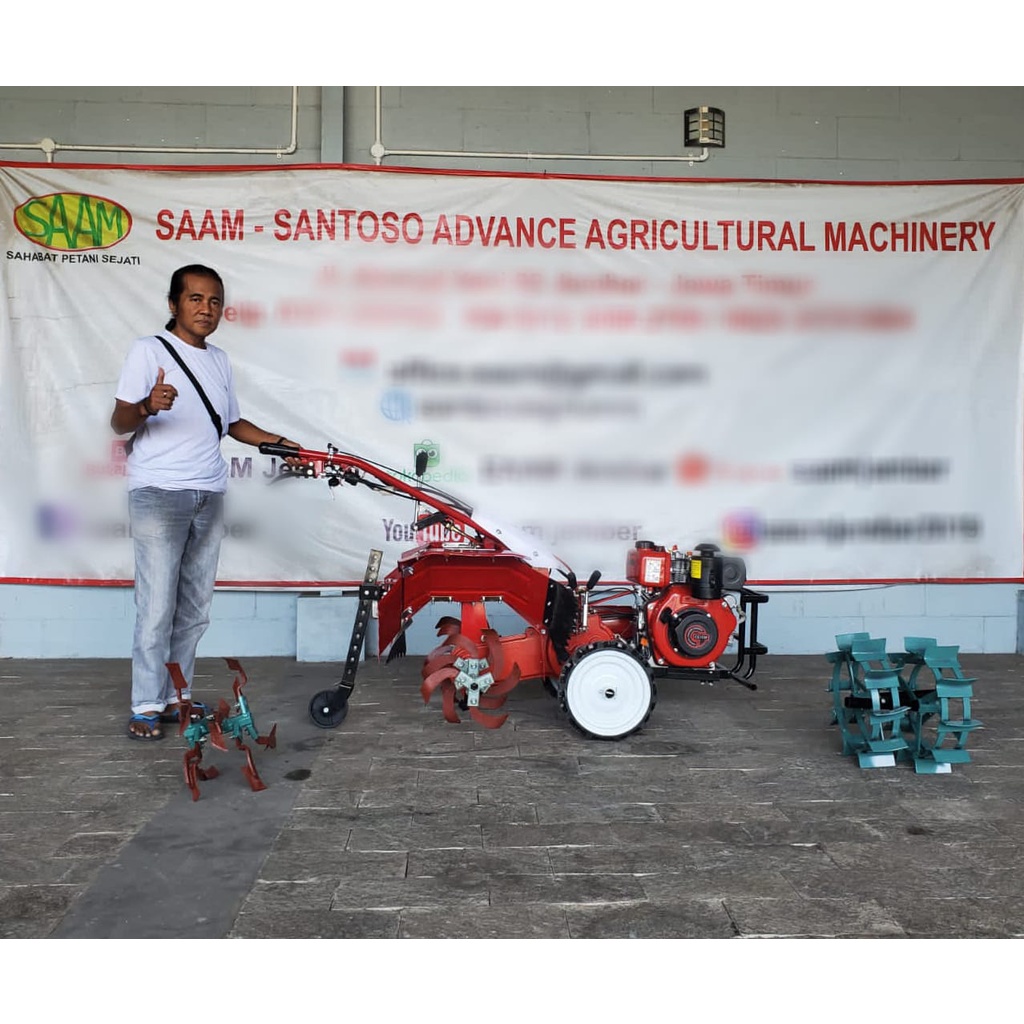 Rotari Tiller Bermesin Diesel - Solar Tipe SAAM 173 F2