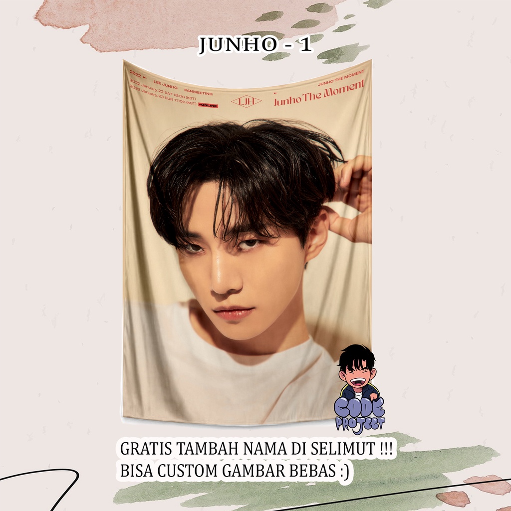 SELIMUT LEE JUNHO - JUNHO - selimut korea - selimut kpop ganteng - selimut junho 2pm - blanket korea