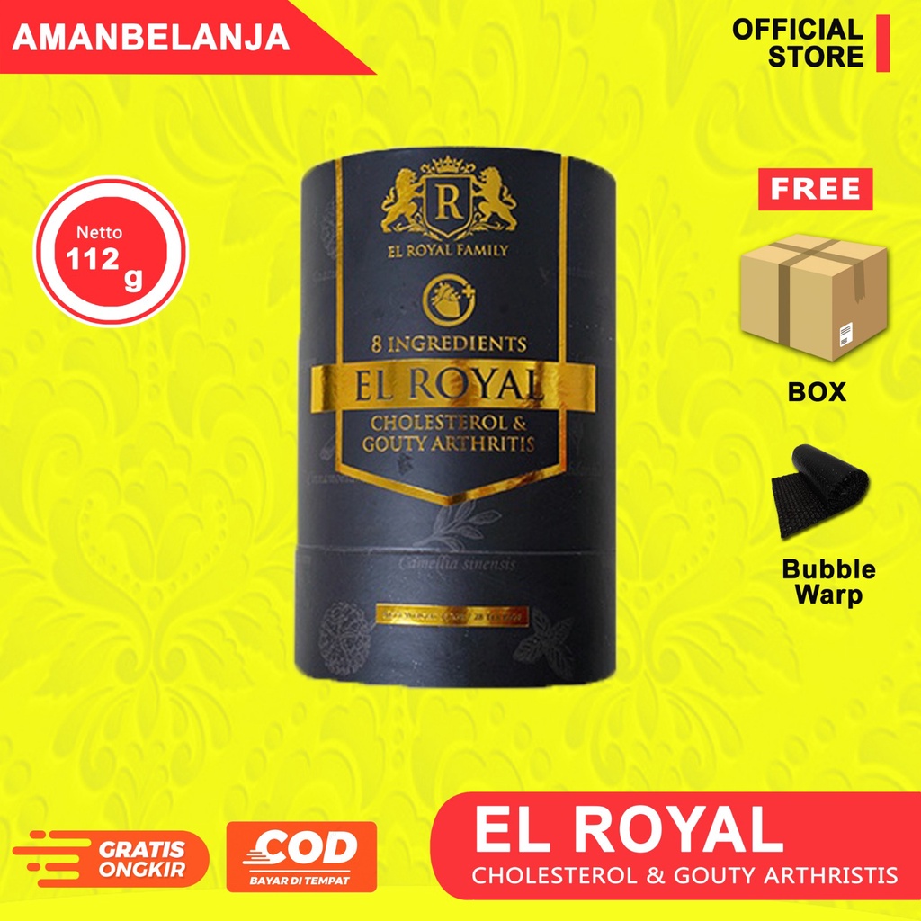 

EL ROYAL CHOLESTEROL & GOUTY ARTHRITIC - Kolesterol dan Asam urat - Efektif membantu menurunkan kolesterol dan asam urat