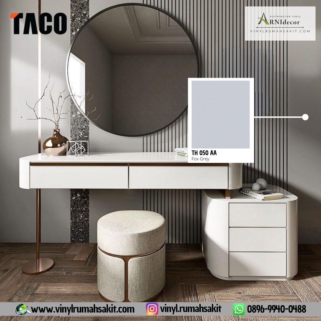 HPL Taco type TH 050 AA Fox Grey - Solid Matte/Motif Polos (NO STIKER)