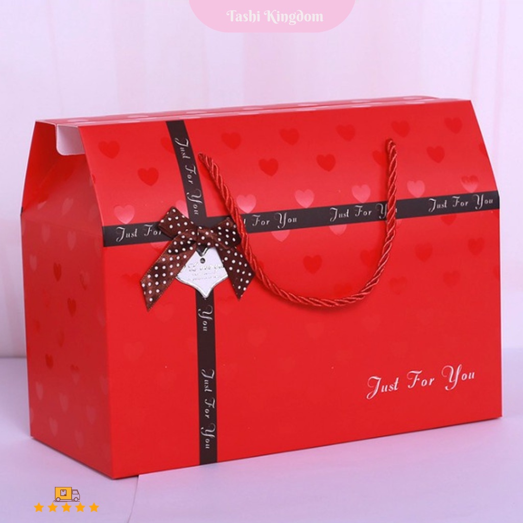 

Kotak hadiah birthday / box tali kado valentine / kotak love merah XL , Kotakkado hampers
