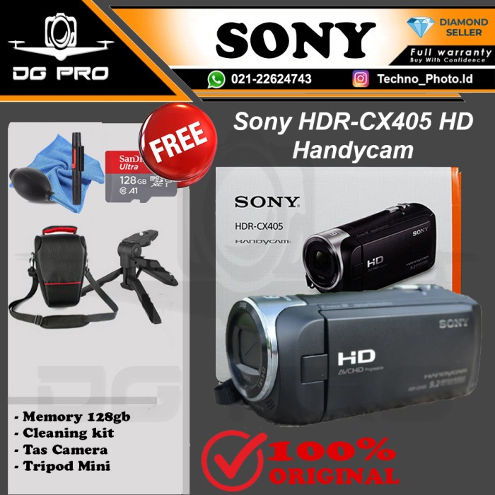Camco Handycam Sony Hdr-Cx405 Garansi Resmi - Camcorder Cx 405