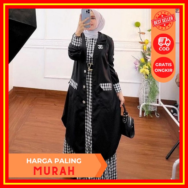 Ghamis Deres Remaja Model Terbaru 2023 Pakean Dres Simpel Elegan Jubah Cewek Muslimah Baj Gamis Leng