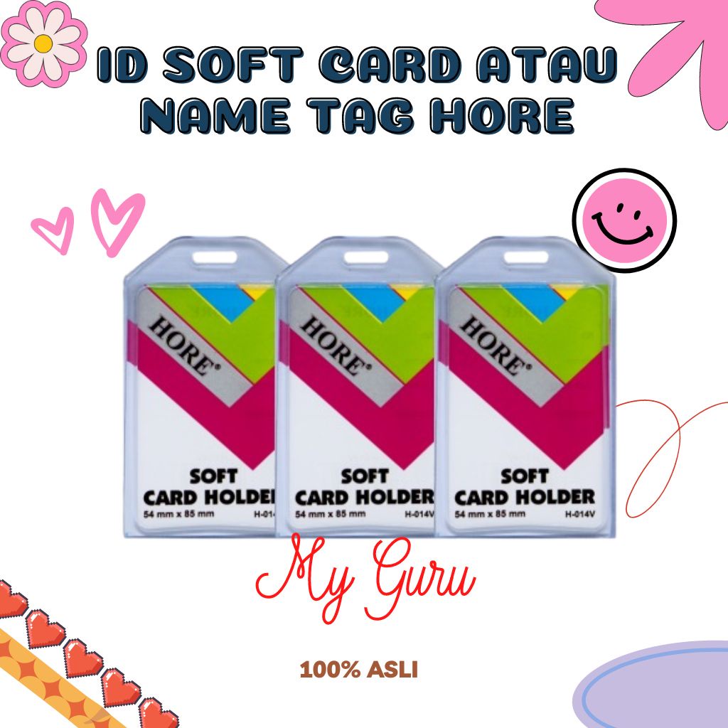 

[PAK] NAME TAG / ID SOFT CARD V HORE H-014 / NAME TAG SILICON ( 5 PCS )