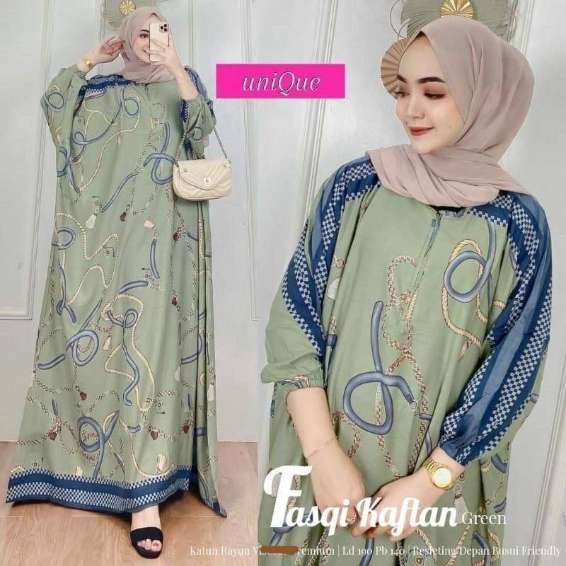 Gamis Kaftan Super Jumbo // GAMIS Rafika Kaftan // Resleting Depan // Gamis Kaftan // Home Dress // Kaftan jumbo Long Kaftan // Big Size // Long Kaftan // busui // cod