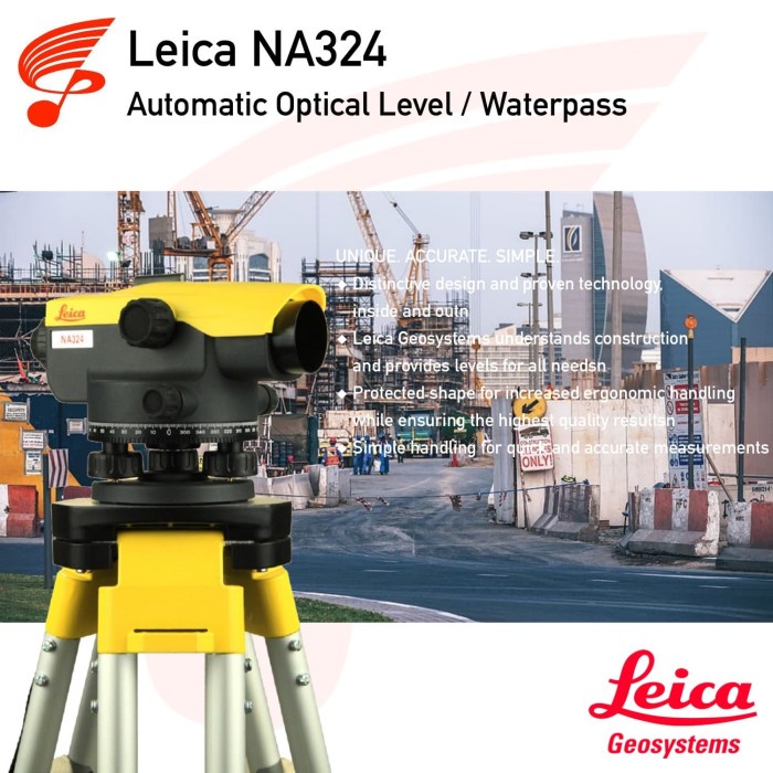 Terlaris Leica Na324 Automatic Optical Level / Waterpass Na 324 - Topcon At-B4