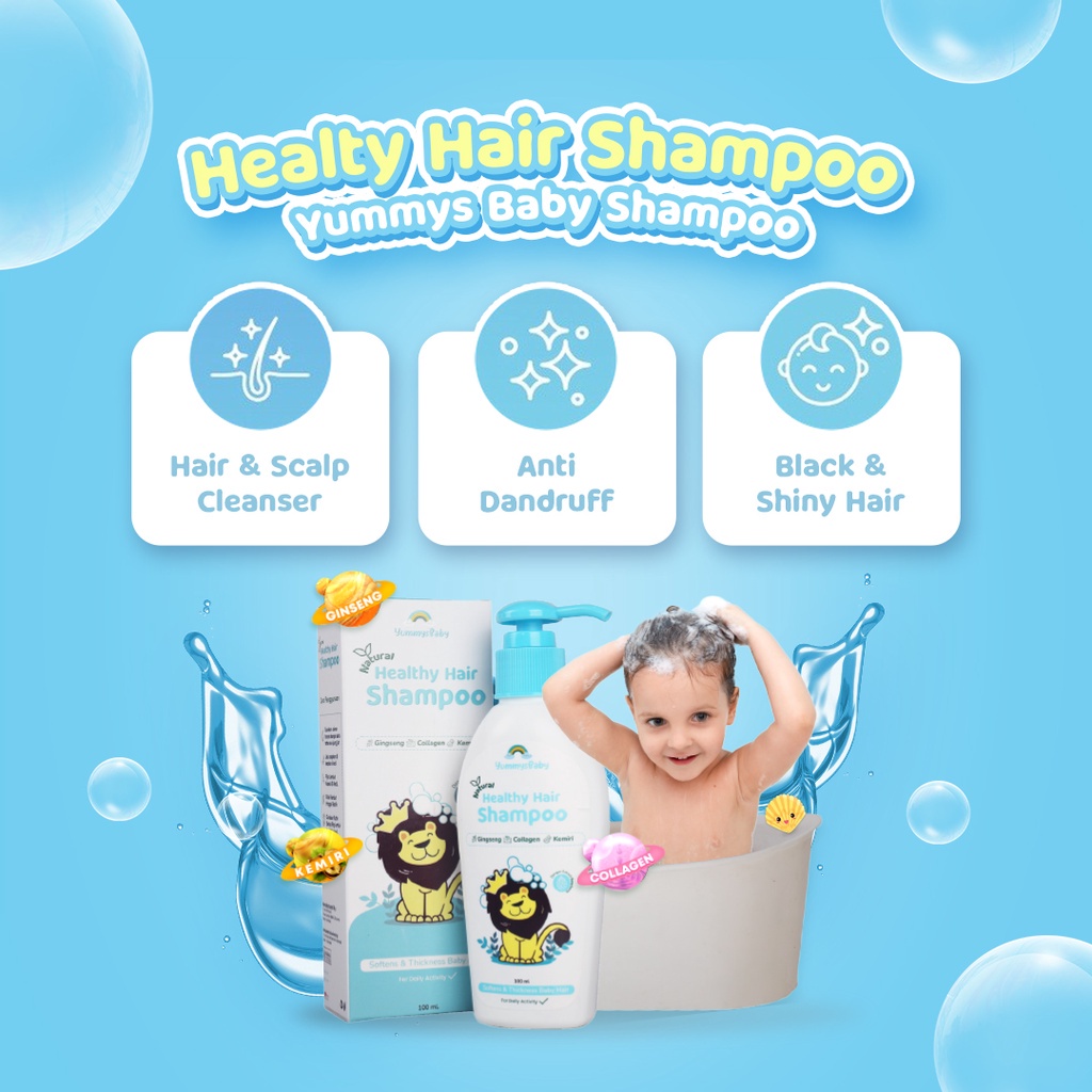 PERA646 YUMMYS BABY HAIR SHAMPOO 100 ML EXP 02 2024