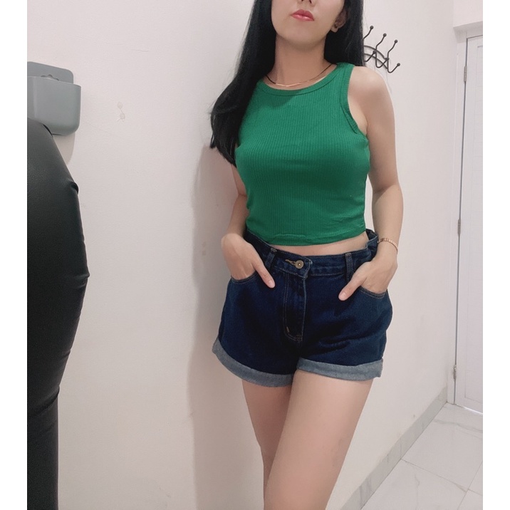 singlet polos wanita.singlet crop polos cwe import.crop singlet/ tanktop polos import murah