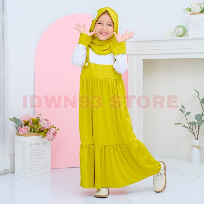PROMO GAMIS ANAK PEREMPUAN SHABRINA MOTIF 3 4 5 6 7 8 9 10 TAHUN M L XL XXL - LEMON-TALITTA, M TREND