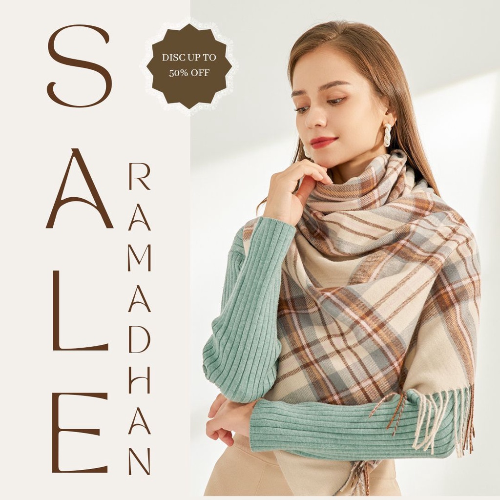 Syal Korea Winter Scarf Cashmere Unisex SC03