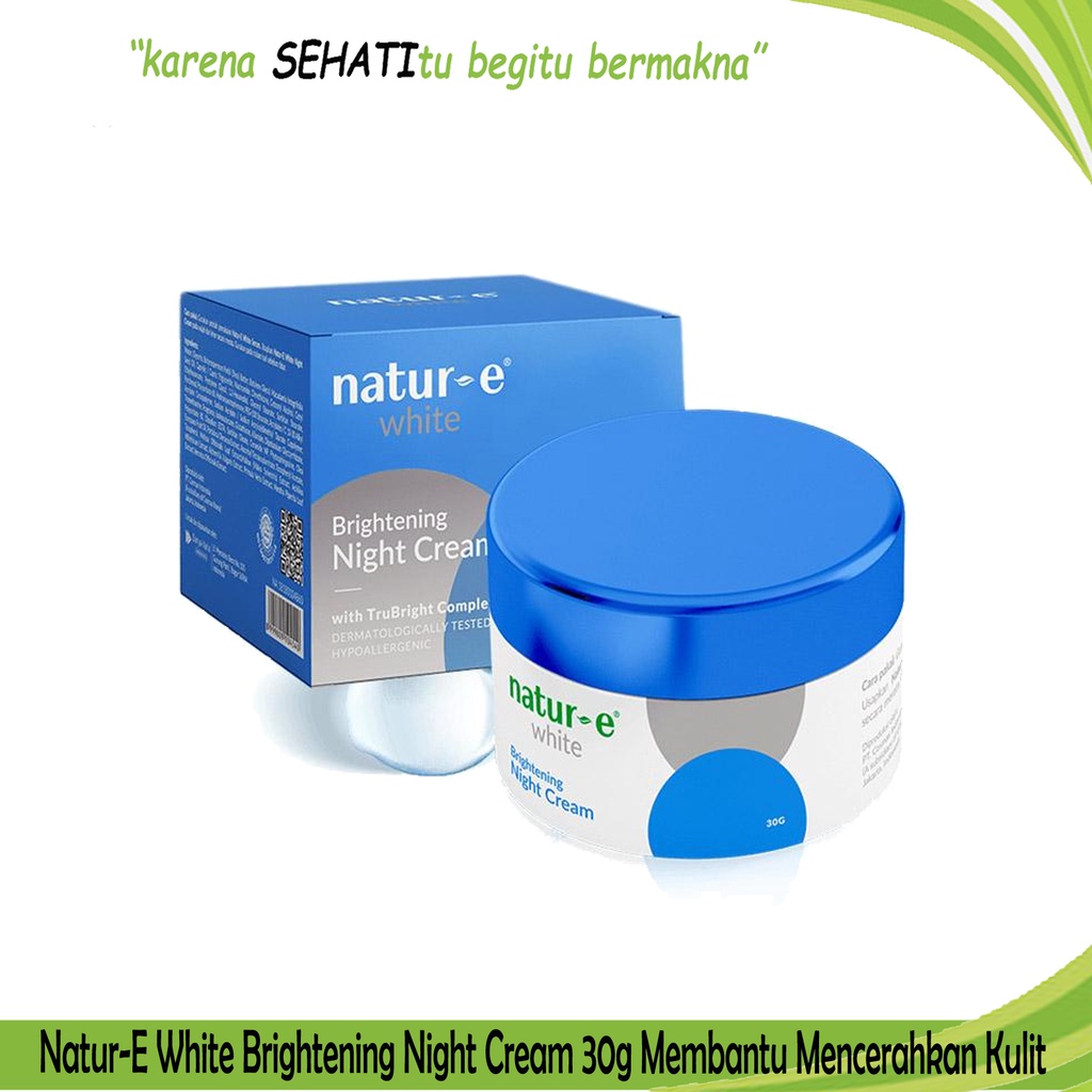 Natur-E White Night Cream Mencerahkan Kulit Melembabkan Wajah