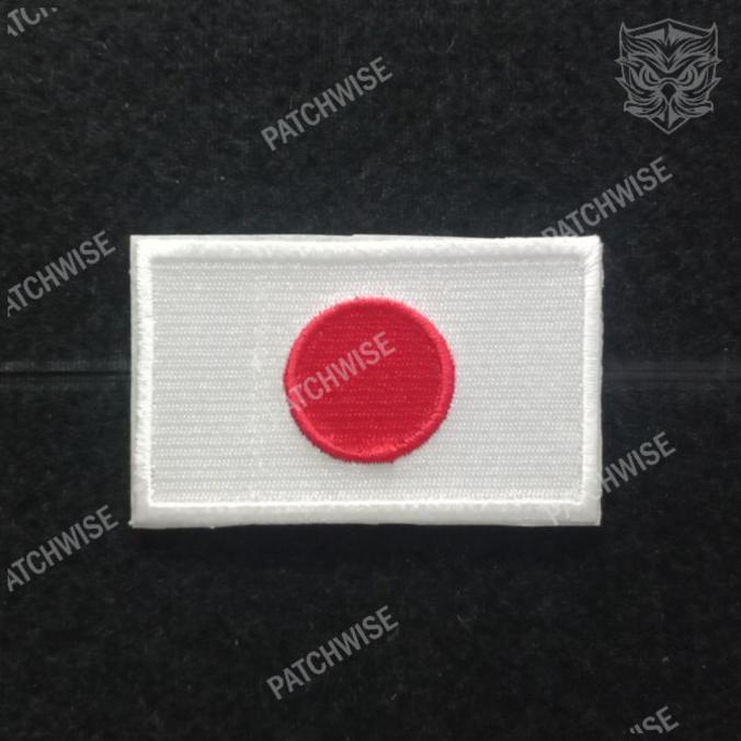 +%+%+%] Patch bordir bendera Jepang | Japan National Flag