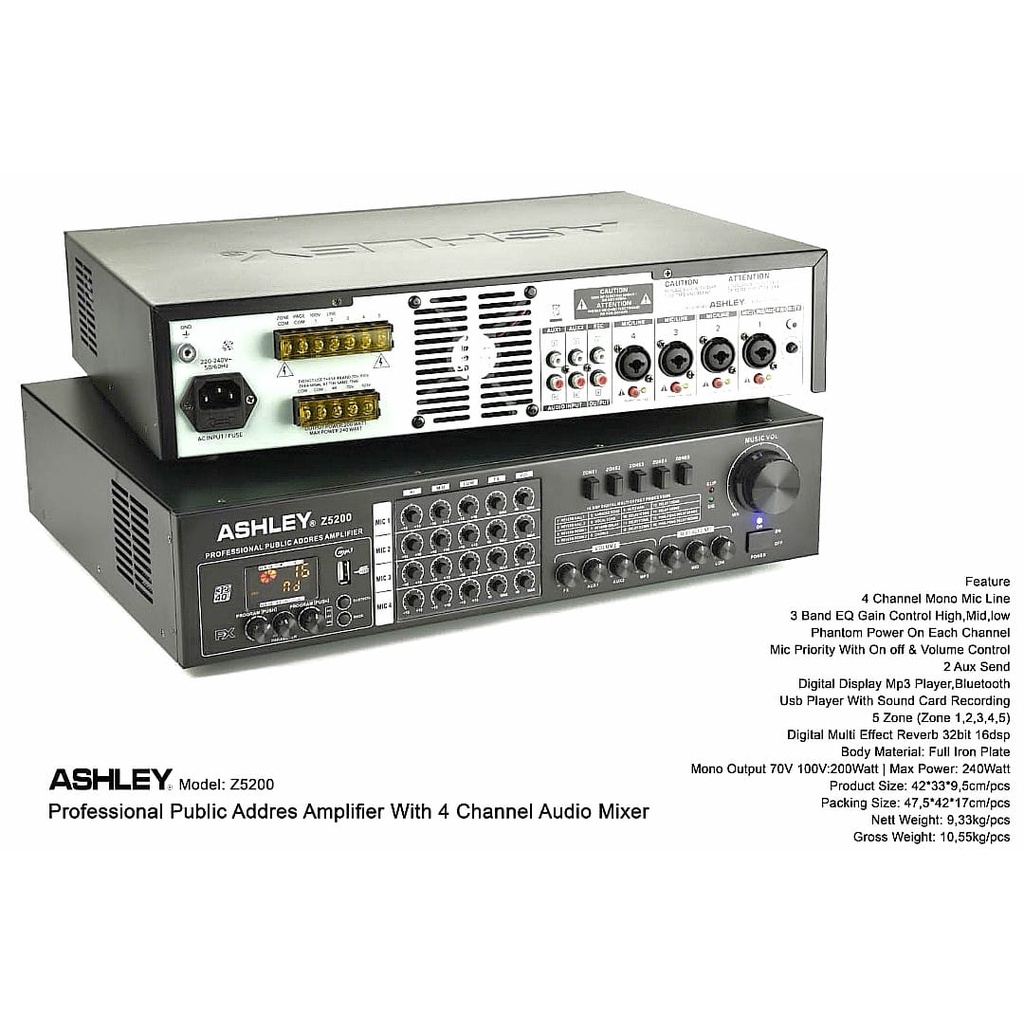 POWER AMPLIFIER ASHLEY Z5200 / Z 5200