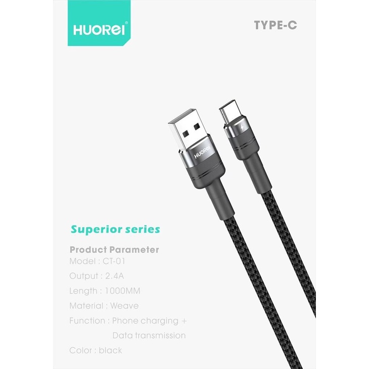 HUOREI Kabel Data Superior-01 1M 2.4a Fast Charging