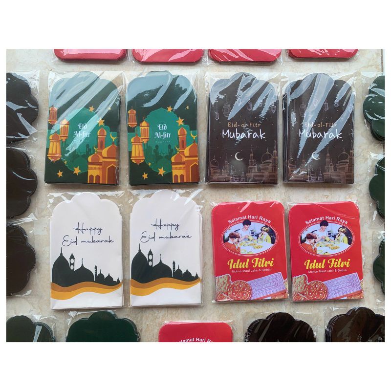 

Amplop lebaran idul fitri motif karakter murah uk mini dan medium, motif masjid motif random motif unik