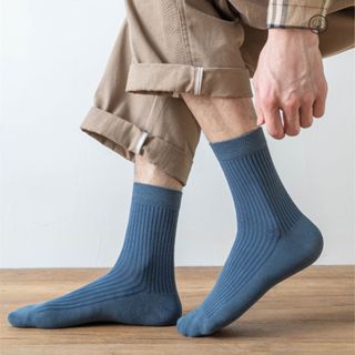 Men Plain Colorful Fashion Socks 8750