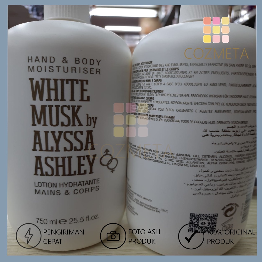 Image of Musk Alyssa Ashley Lotion 750ml White Musk Black #1