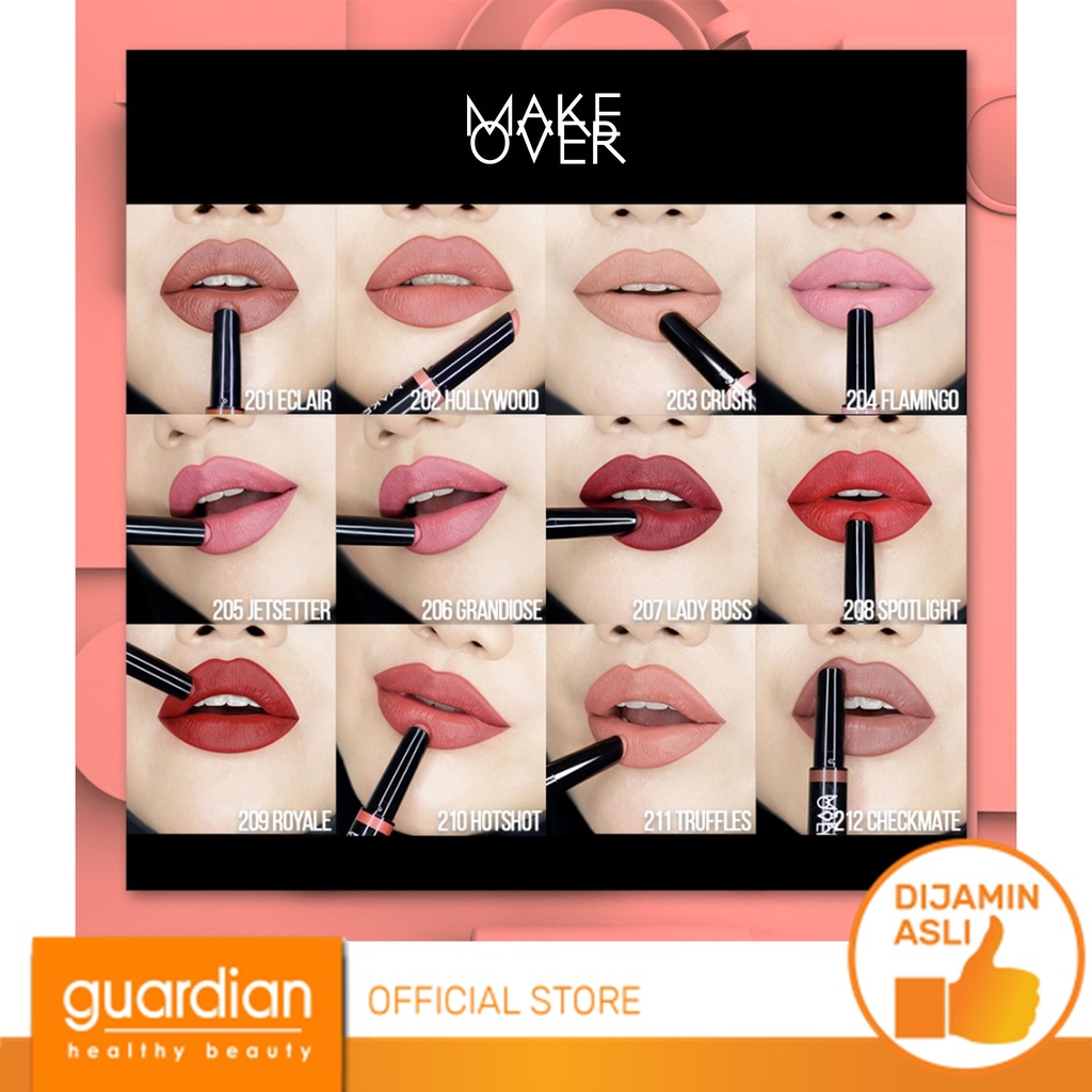 MAKE OVER Cliquematte Lip Stylo 2g Lipstick Matte - 209 Royale